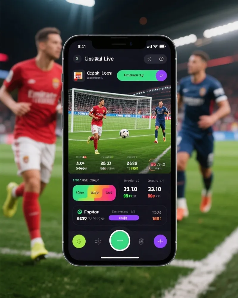 五大联赛 App 界面展示